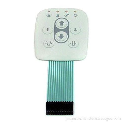 Membrane Switch with Fine Texture, Metal Dome Tactile and Flat Cable